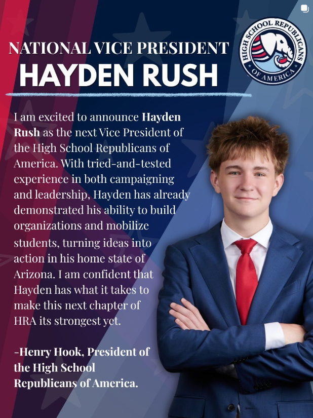 High School Republicans of America announcement graphic